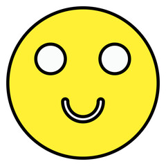 A trendy vector design of cute expression