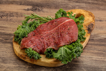 Raw beef steak for grill