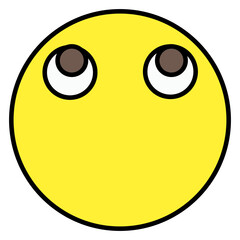 Emoticon with no mouth, mouthless emoji or no words 