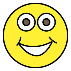 A beautiful design icon of smiley 