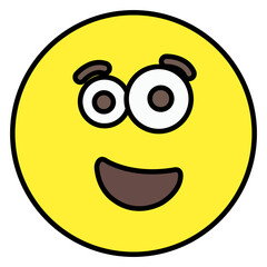 A beautiful design icon of emoji