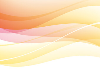 ウェーブの抽象背景　オレンジ