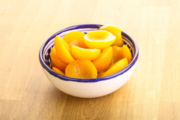 Canned apricot – sweet light dessert