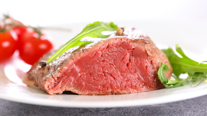 piece of beef and peppers