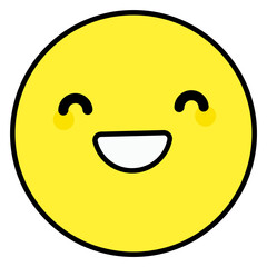 Fototapeta premium An icon design of close eyes emoji 