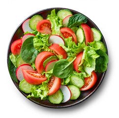 plate of vegetable salad