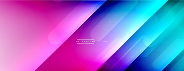 Dynamic lines abstract background. 3D shadow effects and fluid gradients. Modern overlapping forms