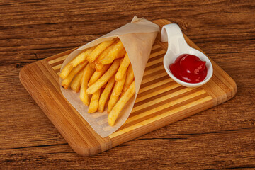 French Fry with tomato sauce
