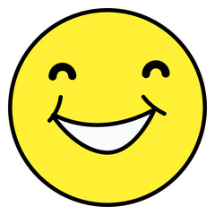 A beautiful design icon of smiley 