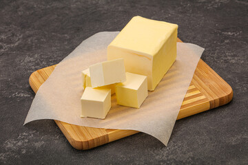 Dairy natural yellow butter piece