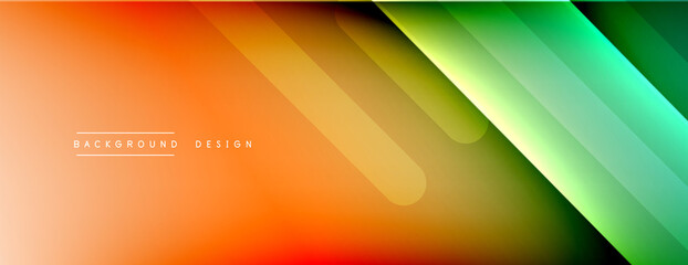 Dynamic lines abstract background. 3D shadow effects and fluid gradients. Modern overlapping forms