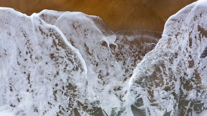 Sea Waves on the Coastline