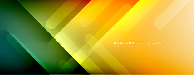 Dynamic lines abstract background. 3D shadow effects and fluid gradients. Modern overlapping forms