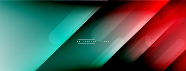 Dynamic lines abstract background. 3D shadow effects and fluid gradients. Modern overlapping forms