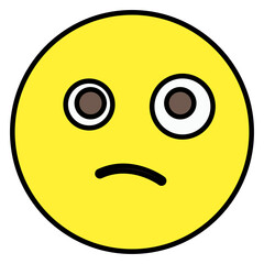 Fototapeta premium Flat design icon of zany emotion