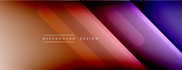 Dynamic lines abstract background. 3D shadow effects and fluid gradients. Modern overlapping forms
