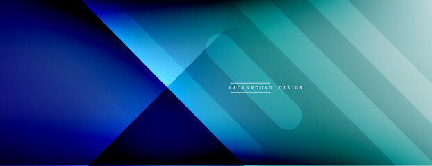 Fototapeta premium Dynamic lines abstract background. 3D shadow effects and fluid gradients. Modern overlapping forms