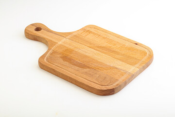 Wooden board for kitchen isolated