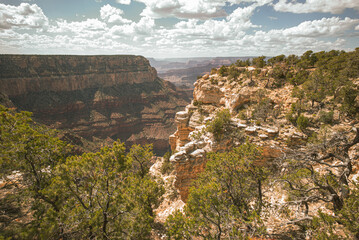 Fototapeta na wymiar Grand Canyon landmark. USA. Arizona. Dry desert concept.