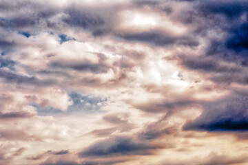 Himmel mit Wolkengebilde Schönheit der Natur
