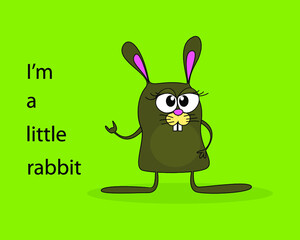 Rabbit Character design. Illustration for your design