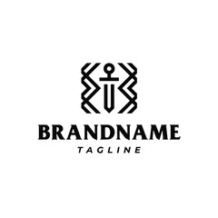 Minimalist Sword Logo