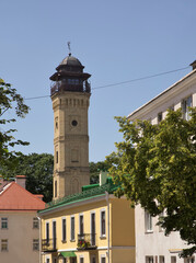Obraz premium Old fire tower in Grodno. Belarus