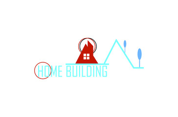 House BUILDINGS logo image illustration design