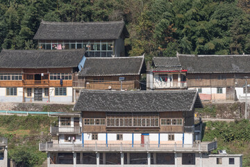 Fototapeta na wymiar A village in Guizhou Province, China