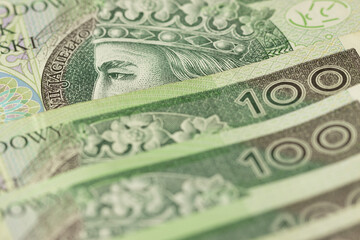 100 zloty banknotes