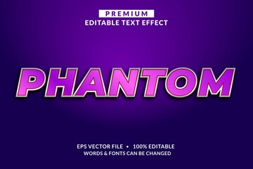 Fototapeta premium Phantom Premium Editable Text Effect Font style
