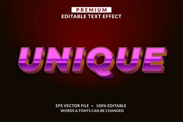 Unique Premium Editable Text Effect Font style