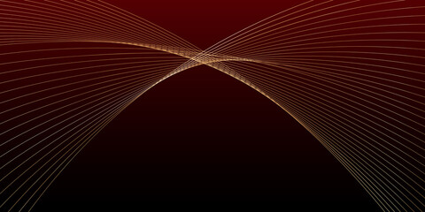 Dark red background with gold lines