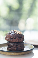 Close up scone chocolate