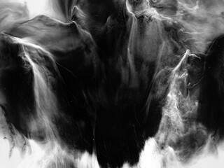 Obraz na płótnie Canvas Abstract Monochrome Dark Backdrop for Dramatic Compositions