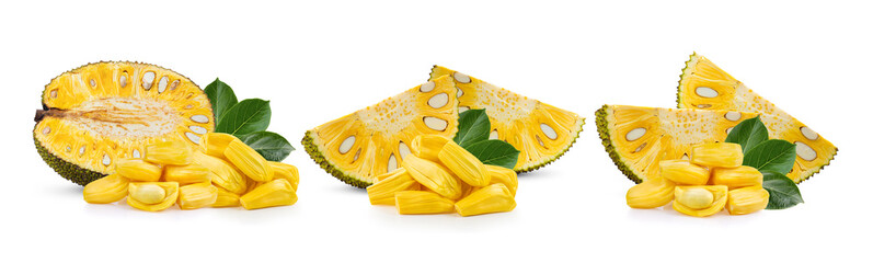 ripe Jackfruit isolated on white background