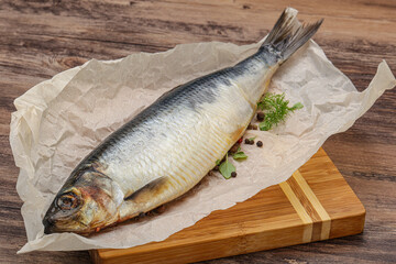 Salted Herring fish with pepper