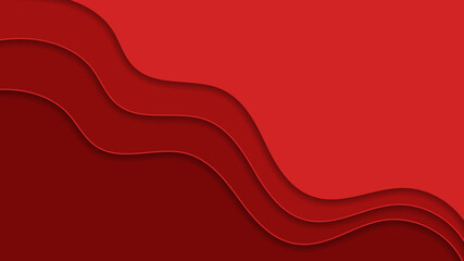 Beautiful red wavy red background. Suitable for a postcard or business card.