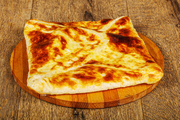 Georgian cuisine - Adjarian khachapuri with cheese