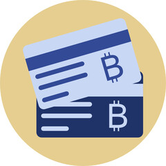 Bitcoin Icon. Vector Illustration