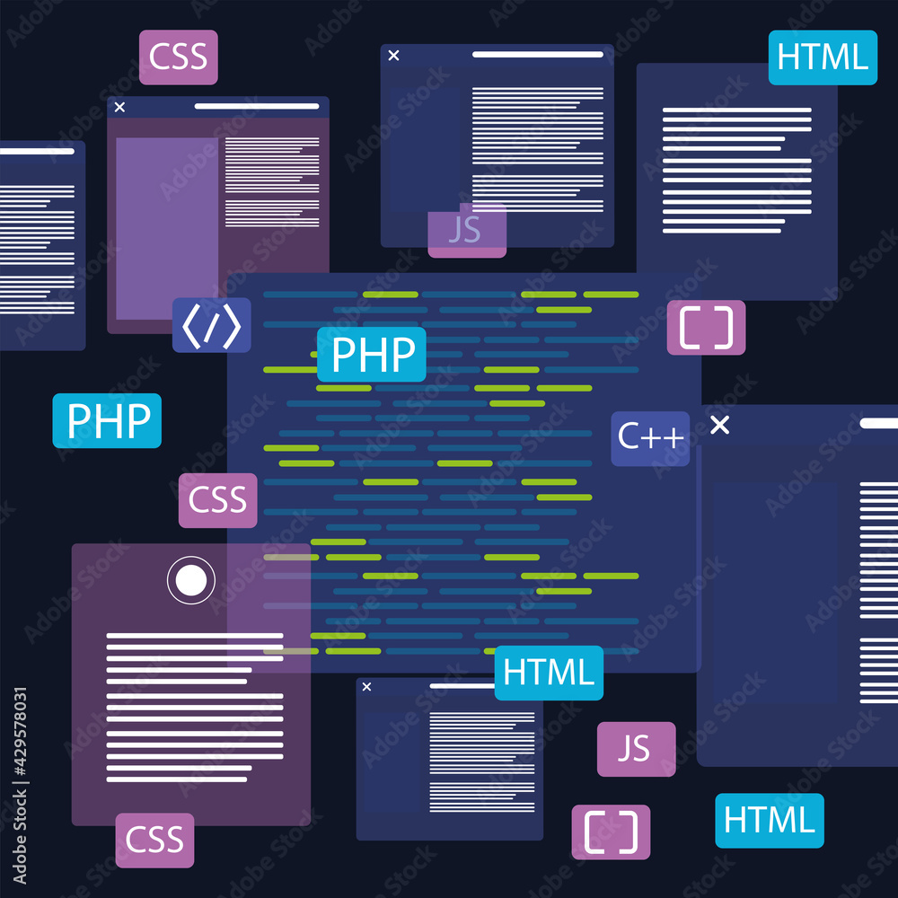 Poster web development codes