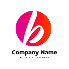 Premium Vector letter B Logo in two color variations. company branding Logotype design . Elegant identity design