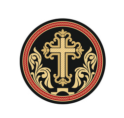GOLD EMBROIDERY FOR LITURGICAL CLOTHES AND SACRED CEREMONIES. SACRED CATHOLIC SYMBOLS IN ANCIENT STYLE WITH GOLDEN DECORATIONS