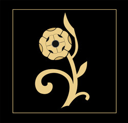 ELEGANT COLORFUL FLOWERS STANCIL TO DECORATE