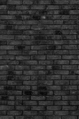 Black brick building wall. Interior of a modern loft. Background for design