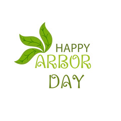 Obraz premium Vector illustration of a Background for Arbor Day.