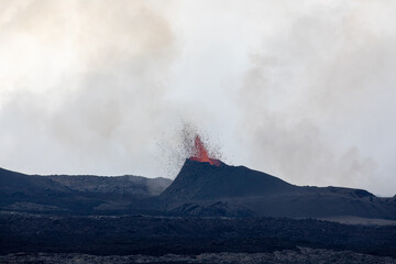 Eruption volcanique du Piton de la Fournaise à la Réunion