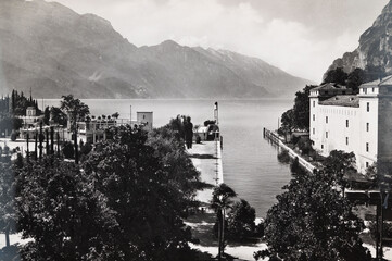 Landscapes of Riva del Garda in the 1950s