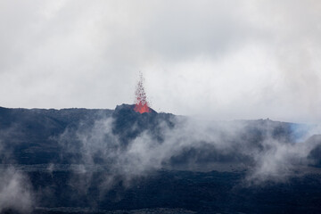 Eruption volcanique du Piton de la Fournaise à la Réunion