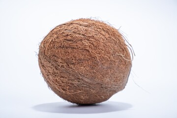 Coconut tropical object nut nature isolated healthy. Healthy food.